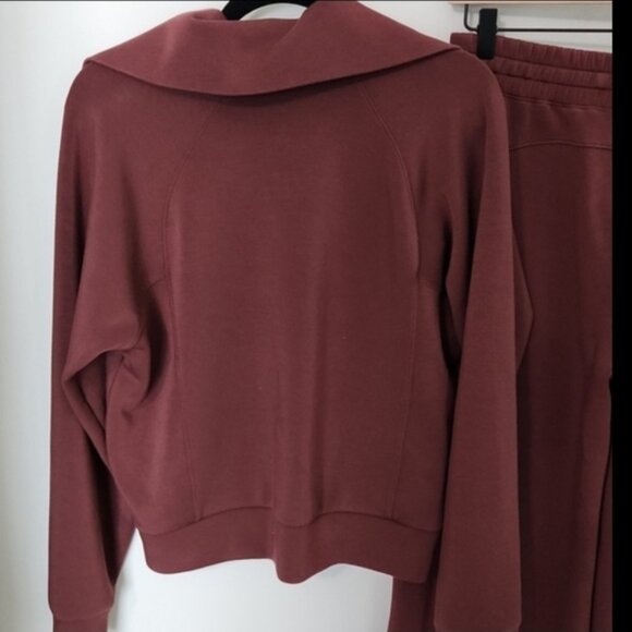 SET! Spanx AirEssentials Half Zip Top AND Wide Leg Pants Medium Tall - Picture 6 of 8